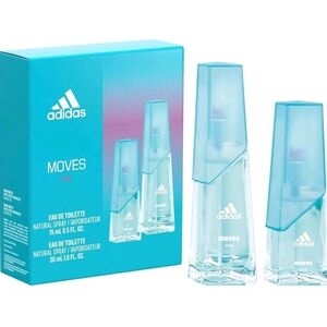 Adidas Moves Her Eau de Toilette Set - Blue and White